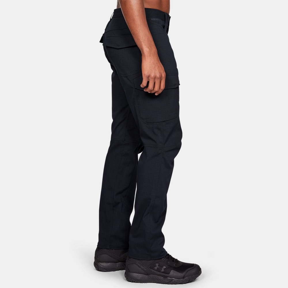 2 PAIR UNDER ARMOUR Enduro Tactical Cargo Pants 32/30 Black Polyester Ripstop